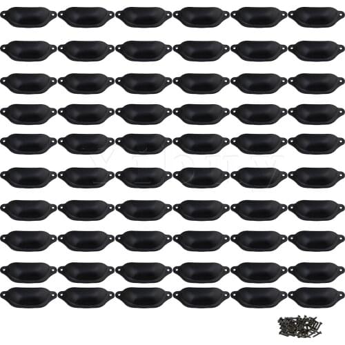 60 x Black Antique Shell Drawer Handle Pulls 9.7x3.5x1.8cm for Cupboards