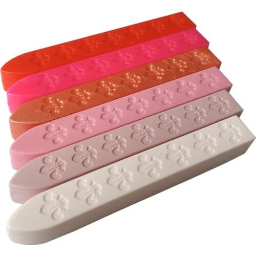 9* 1.1*1.1cm colorful sealing wax stick stamp wax for documents sealing and decor 5 pcs lot