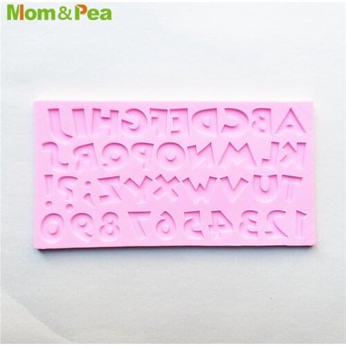 MPA2421 Alphabet & 0-9 Numbers Shaped Silicone Mold Gum Paste Chocolate Ornamental Fondant Mould Cake Decoration Tools