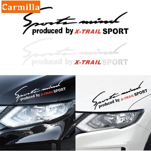 Car Styling Eyebrow Decal Vinyl Sport Headlight Decor Stickers for Nissan X-trail Xtrail T30 T31 T32 2000 - 2021 Accessories