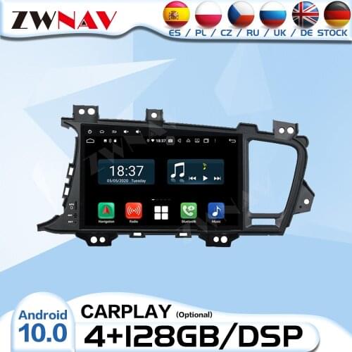 Carplay 2 Din Android 10 Radio Receiver For KIA Optima K5 2010 2011 2012 2013 Audio Stereo GPS Navigation Video Player Head Unit