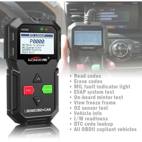 OBD Diagnostic Tool Car Code Reader automotive OBD2 Scanner Support Multi-Brands Cars&languages Car Diagnostic Cables&Connerctor