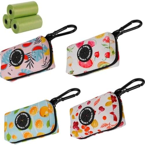 Waste Bag Dispenser for Dog Waste Carrier Dog Cat Small Tools Poop Bag Holder Pick-Up Bags Holder Cleaning Waste Garbage Box