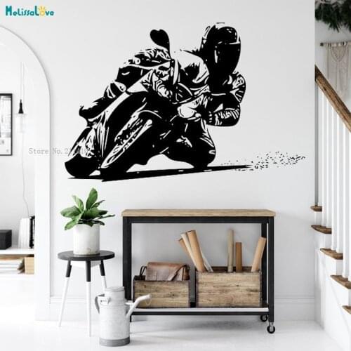 Racing Moto Wall Sticker The Most Exciting Game Motorcross Decals Adrenaline Removable Sport Home Decor Vinyl YT3799