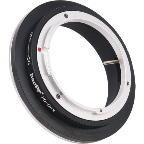 Haoge Manual Lens Mount Adapter for Canon FD mount Lens to Fujifilm Fuji GFX mount Camera such as GFX 50s