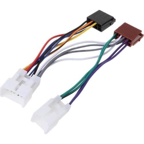 ISO Car Radio Wiring Harness Adapter Plug Cable For TOYOTA Lexus MR2 Land Cruiser RAV4 Solara Yaris