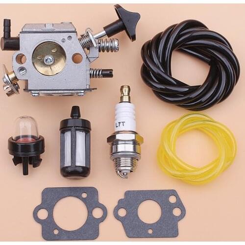 Carburetor Carb For Stihl BR320 BR340 BR380 BR400 BR420 Fuel Filter Line Hose Primer Bulb Gasket Spark Plug 4203 120 0601