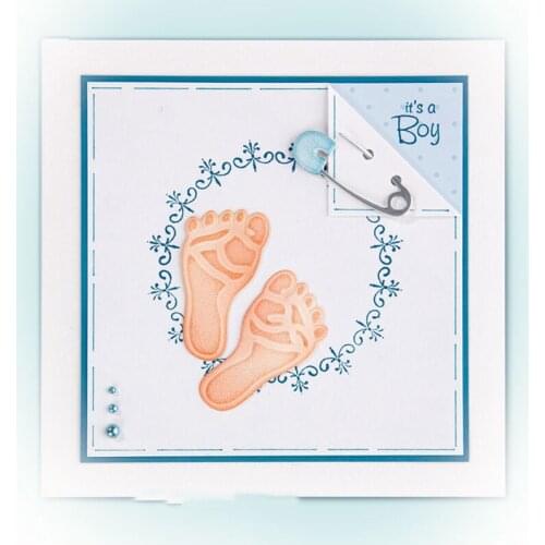 Tiny Feet Baby Memories Metal Cutting Die Handicraft Scrapbooking DIY Card Album Making Stencil Decoration Handmade Template