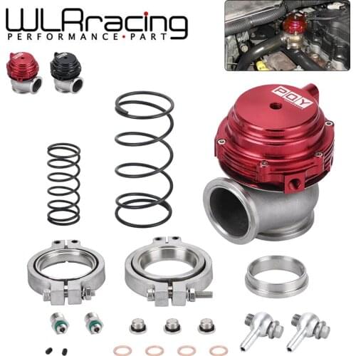 Water cooler 44mm Wastegate external turbo red/blue/black With Flange/Hardware MV-R Water-cooled w/ logo WLRR5834