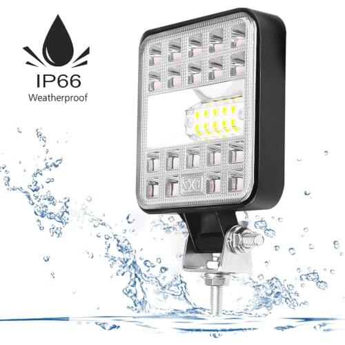 Mini 27LEDs 87W LED Work Light Bar Square Spotlight 12V 24V Offroad LED Light Bar For Truck Offroad 4X4 Car SUV ATV