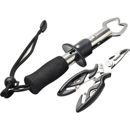 Premium Multifunctional Stainless Steel Fish Lip Gripper Set, and Fishing Pliers with Sheath. Fish Controller Tackle Accessoryer