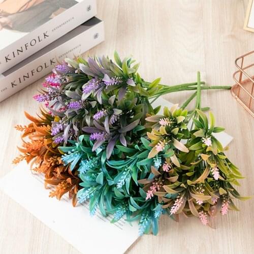 Momordica Pine Fake Artificial Flowers Plant Tree Family Hotel Christmas Decoration