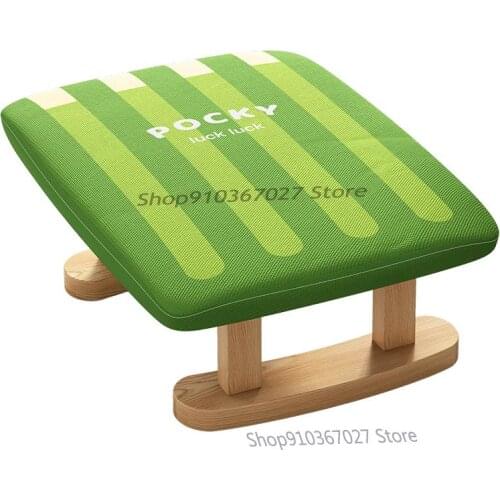 Footstool Solid Wood Household Childrens Small Stool Net Red Fashion Living Room Creative Low Stool Multifunctional Small Bench