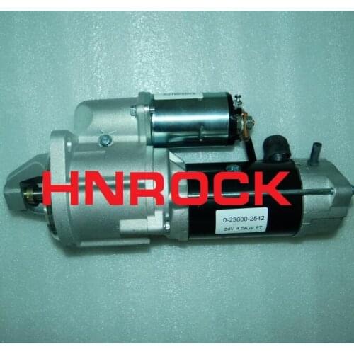 NEW 24V STARTER MOTOR FOR KOBELCO EXCAVATOR FOR ISUZU ENGINE 0-23000-2542 0230002542 8970298630 8970298631 8970298632