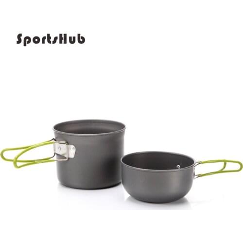 Camping Mug Ultralight Camping Cookware Utensils Outdoor Tableware Set Hiking Picnic Backpacking Camping Tableware Pot SES0055