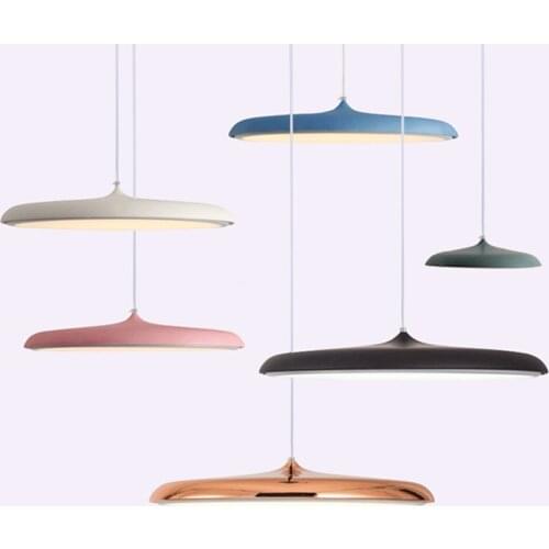 Northern Europe Modern Pendant Lights Restaurant Study Room Simple Single Head LED Bar Living Room Bedroom Decor Hanging Lamp