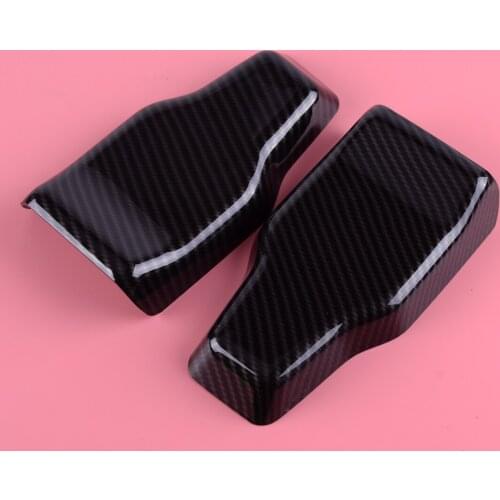 Carbon Fiber Style Upper Rear Door Window Hinge Cover Trim Decoration Stickers Fit For Jeep Wrangler JL 2018