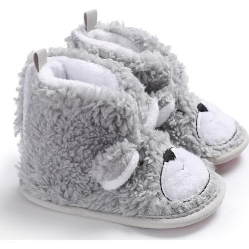 Warm Prewalker Boots Toddler Girl Boy Crochet Knit Fleece Boot Wool Snow Crib fur Shoes Winter Booties for children