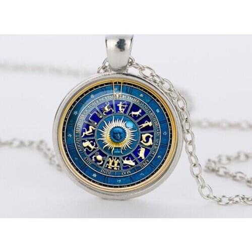 WDGUOJUN Women's Pendants Zodiac Signs