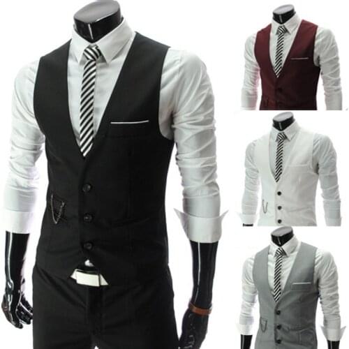 2020 Brand Suit Vest Men Jacket Sleeveless Vintage Vest Fashion Spring Autumn Plus Size Waistcoat Chaleco Traje Hombre Wedding