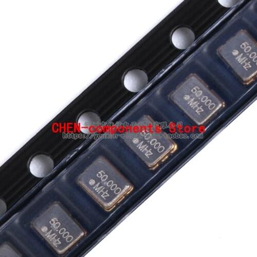 5pcs SMD active crystal 3225 50.000MHz 50PPM 3.3V 3.2*2.5mm 4-pin resonator