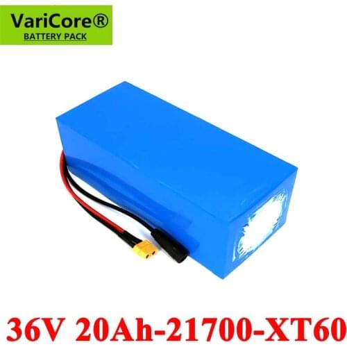 VariCore 36V 20Ah battery 21700 10S4P battery pack 500W 800W high power 42V 20000mAh Ebike electric bicycle BMS Protection
