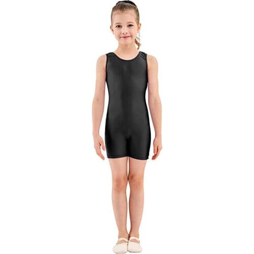 AOYLISEY 3-12 Years Toddler Tank Shorty Unitard Kids Romper for Girls Ballet/Skate Gymnastics Leotard Gymnastics Dance Costume