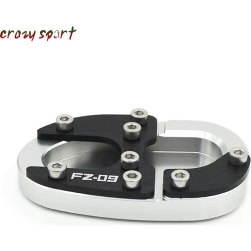 Side Kickstand Stand Extension Support Plate For YAMAHA FZ09 FZ-09 FZ 09 2014-2017 2016 Motorocyle Accessories