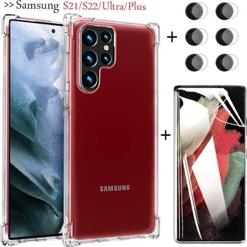 Capa,Anti-shock Clear Case for Samsung S20 FE Galaxy S21 Plus Silicone Phone Cases Samsung S 21 Soft Cover Galaxy S20 FE 5G Case