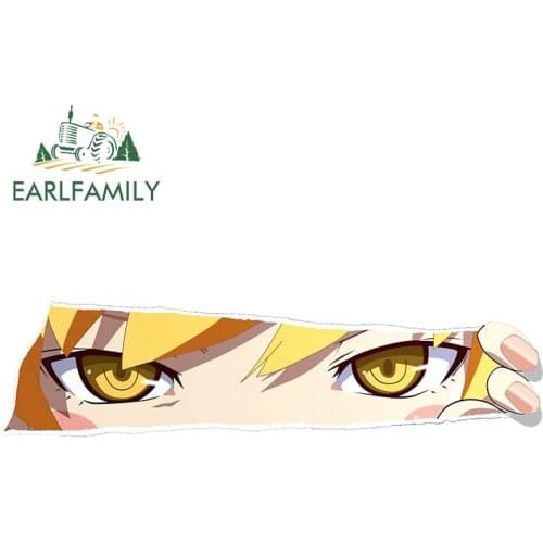 EARLFAMILY 13cm x 6.3cm For Sasakura Momiji Car Assessoires Stickers Scratch-Proof Decal Creative Windows Refrigerator Sunscreen