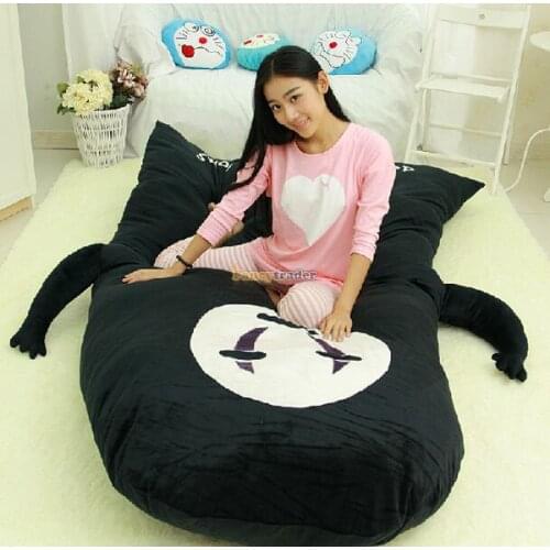 Fancytrader 240cm X 140cm Spirited Away Giant Stuffed Faceless No-Face Bed Carpet Tatami Mattress, Free Shipping FT50343