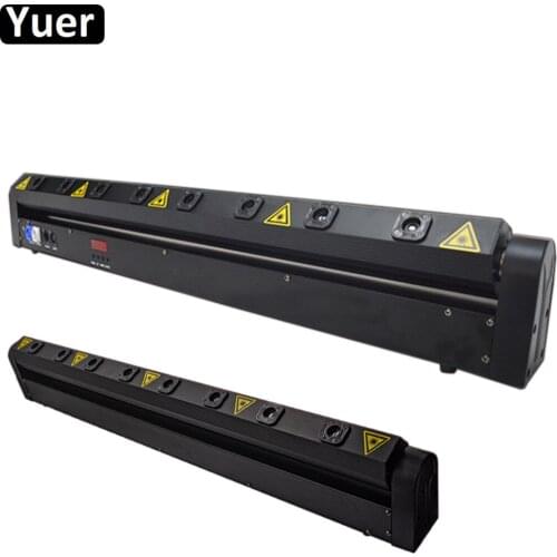 Hot Sales 8 Heads Eyes Laser Moving Bar Light DJ Club Show Professional Stage Effect Lighting For Disco Xmas Home Party