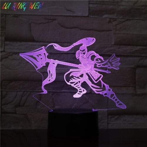 League of Legends The Seneschal of Demacia Led Night Light Holiday Boyfriend Gift Home Decoration LOL Xin Zhao Table Night Lamp