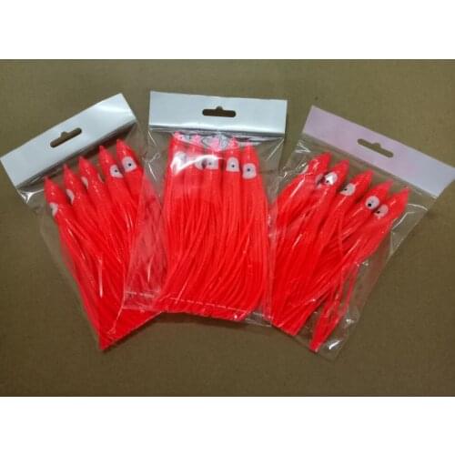 MR OCTOPUS 30pcs 15cm soft lure . fishing lure ., squid jigs, plastic octopus lures. red colour