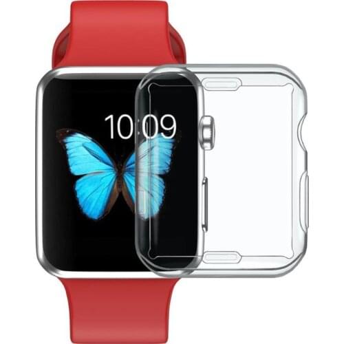 38mm/42mm Soft TPU Smart Watch Full Screen Cove Protection Case For Apple Watch Series 1/2/3 Cover Housing For iWatch