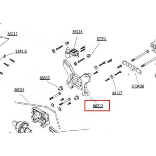 Original OFNA/HOBAO RACING 86212 CNC Back Wall Panel For HYPER 1/8 ST PRO TUGGY