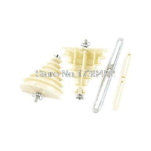 Beige Plastic Single Phase 6 Layer Coil Wire Winding Mould Head Holder