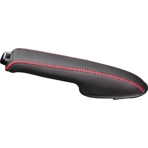 Genuine Leather Handbrake Grips for Honda CROSSTOUR Natural leather cover on the handbrake car accessories interior
