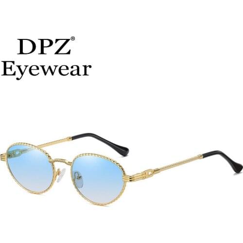 2021 New trend mens metal hemp rope shape retro gradient sunglasses fashion woman multicolor outdoor brand design sunglasses