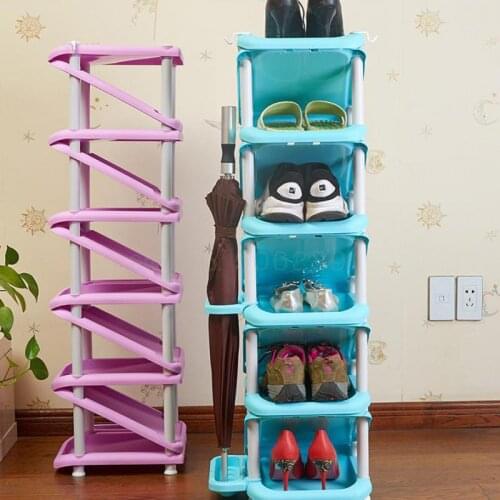 Shoe Rack Multi-storey Shoe Cabinet Simple Shoe Cabinet Economical Simple Modern Multi-functional Assembly Living Room Plastic H