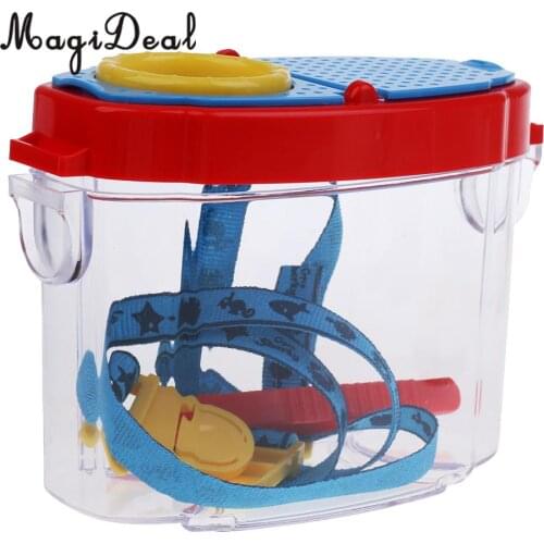 MagiDeal Bug Insect Viewer Magnifying Box with Neck Lanyard Garden for Camping HIking Fishing Travel Kids Outdoor Novelty Toys