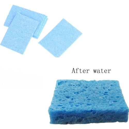High Quality 5pcs/lot Welding Cleaning Sponge Pads Soldering Iron Solder Tip Hand Tool