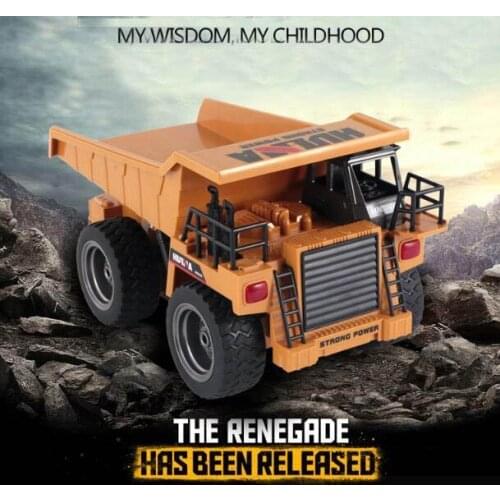 ZHENDUO OUTDOOR 540 Metal Dump Truck RC Contruction Vehicle 1/18 2.4G 6 Channels