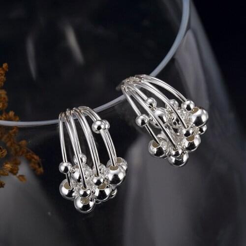 2018 New Sale Anniversary None Brinco 100% 925 Sterling Earrings For Women Vintage Elegance Retro Thai Jewelry