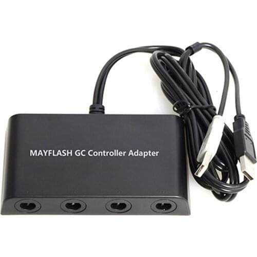 10pcs 4 ports Player for GameCube G-C Controller Adapter for Wii-U for switch NS or PC Converter Adapter