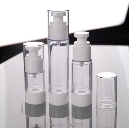 20pcs/lot 15ML 30ML 50ML 80ML 100ML High Class Essence Airless Bottle, Cosmetic Lotion Pump Container, Emulsion Storage Bottle