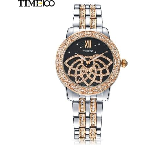TIME100 Brand Luxury Women Watches Waterproof Alloy Strap Diamond Quartz Watch Business Ladies Wrist Watches For Women