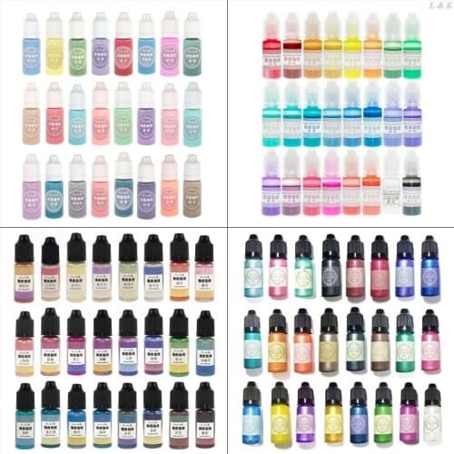 24 Pcs/set Crystal Epoxy Pigment UV Resin Dye DIY Jewelry Art Crafts Colorant l29k