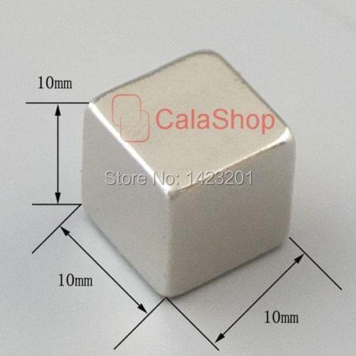 5 pcs /Lot 10x10x10 Magnets Block Neodymium N35 Disc Rare Earth Super Strong Fridge Magnet