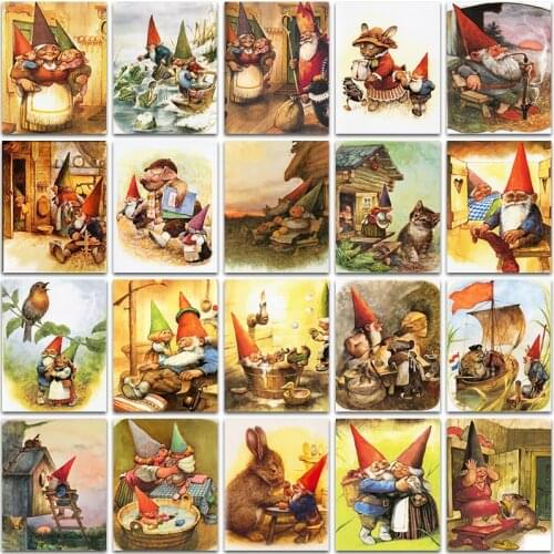 5D Diamond Painting Christmas Cartoon Santa Claus Old couple Full Square&Round embroidery mosaic Cross stitch home decor kerst